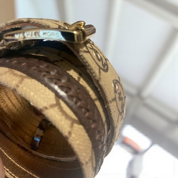 Michael Kors print logo leather belt - Picture 3 of 5